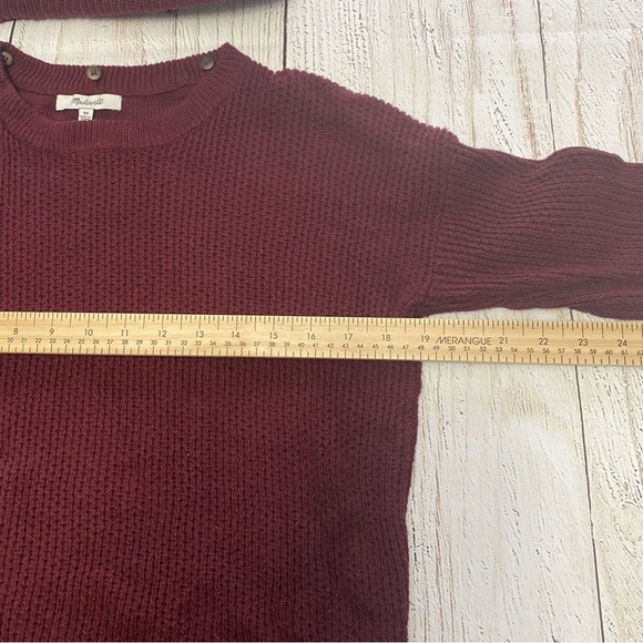 Madewell Burgundy Turtleneck Knit Sweater xsmall - Picture 8 of 12